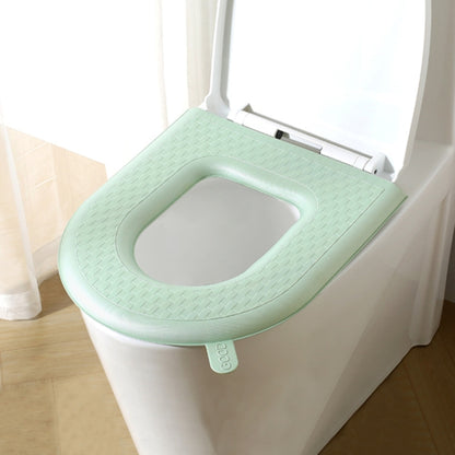 Household Thickened Waterproof Washable Toilet Seat, Green, Gray
