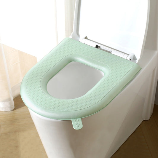 Household Thickened Waterproof Washable Toilet Seat, Green, Gray