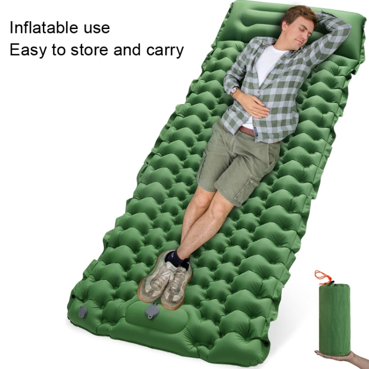 TPU Inflatable Sleeping Pad Camps Outdoor Waterproof Single Travel Cushion