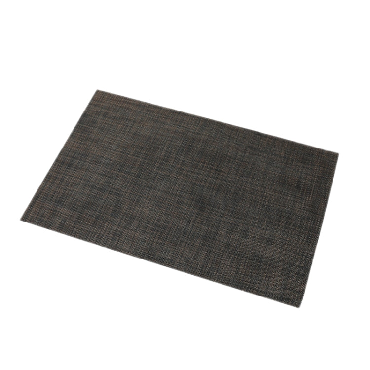 PVC Woven Antibacterial Mildew Proof Heat Insulation Coaster, Dark Grey, Black Brown, Red, Gray White, Gold, Brown, Blue, Creamy White, Silver Gray