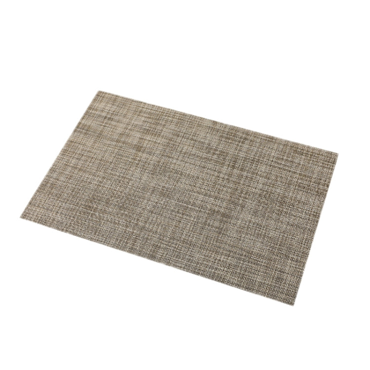 PVC Woven Antibacterial Mildew Proof Heat Insulation Coaster, Dark Grey, Black Brown, Red, Gray White, Gold, Brown, Blue, Creamy White, Silver Gray