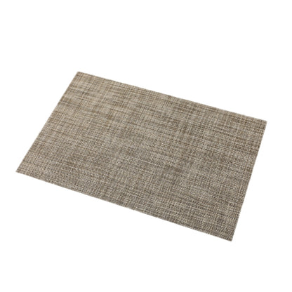 PVC Woven Antibacterial Mildew Proof Heat Insulation Coaster, Dark Grey, Black Brown, Red, Gray White, Gold, Brown, Blue, Creamy White, Silver Gray