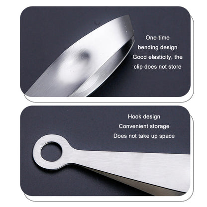 Household Stainless Steel Fast Pig Hair Duck Hair Plucking Clip, Flat Mouth, Oblique Mouth