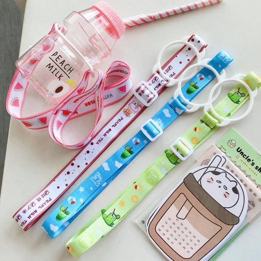 5 PCS  Insulation Cup Strap Beverage Bottle Lanyard Baby Bottle Adjustable Water Cup Lanyard