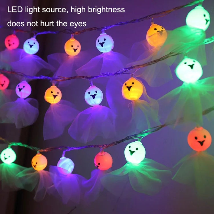 سلسلة أضواء LED مزخرفة بخيوط قماشية مضيئة لتزيين الهالوين، 1.5 متر، 10 مصابيح، 3 أمتار، 20 مصباحًا، 6 أمتار، 40 مصباحًا