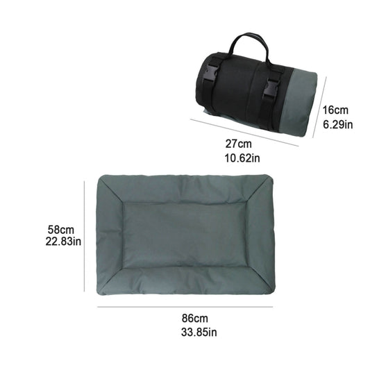 Outdoor Camping Foldable Pet Sleeping Pad 600D Oxford Cloth Waterproof Dog Pad, Sky Blue, Brown, Grey