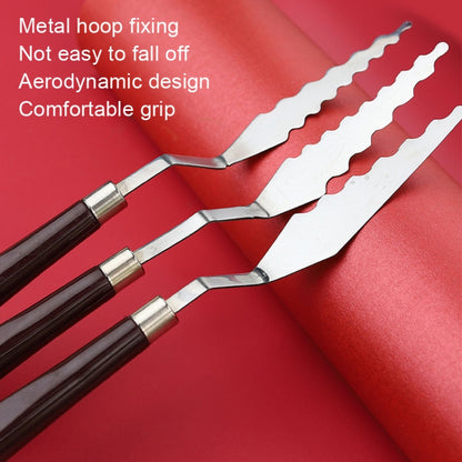 Oil Painting Knife Graffiti Toning Wooden Scraper Student Art Painting Tool, Style:, E1, E2, E3, E4, E5, E6, E7, E8, E9