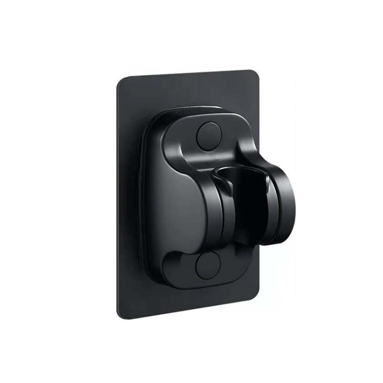 Self-Adhesive Shower arm Head Holder Adjustable Wall Mounted Fixed Base, Silver, Black