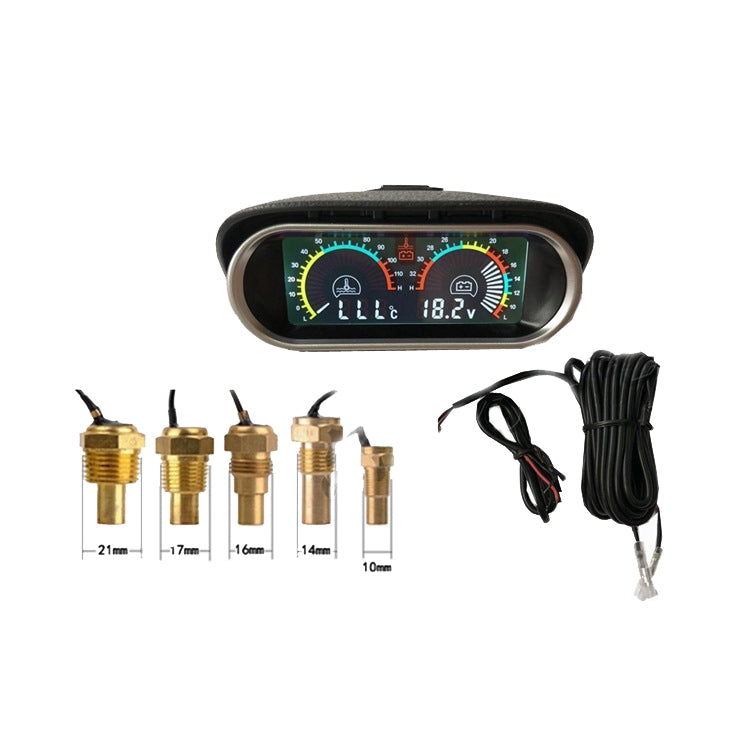 Agricultural Vehicle Car Modification Instrument, Style:, Water Temperature (10mm) With Voltage, Water Temperature (14mm) With Voltage, Water Temperature (16mm) With Voltage, Water Temperature (17mm) With Voltage, Water Temperature (21mm) With Voltage�...