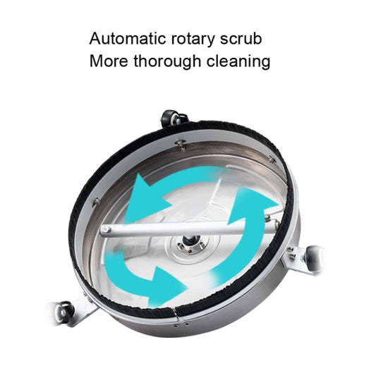 Round Floor Scrubber High Pressure Cleaner, Size:, 15 inch Plastic+2 Shots, 15 inch Stainless Steel+2 Shots