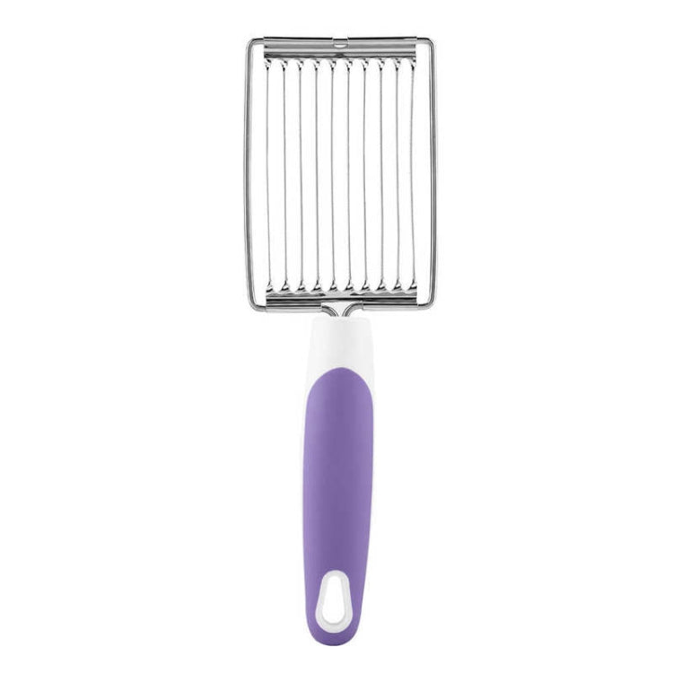 Tomato Luncheon Meat Slicer Non-slip Stainless Steel Fruit Cutter, Fruit Cutter(Orange), Fruit Cutter(Purple), Fruit Cutter(Blue), Fruit Cutter(Green)