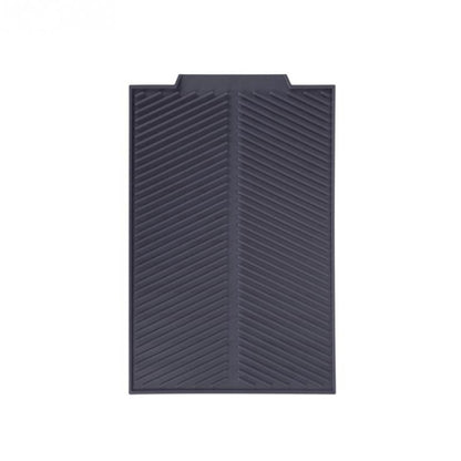 Silicone Drain Pad Kitchen Multifunctional Thermal Insulation Drying Pad, Grey, Green