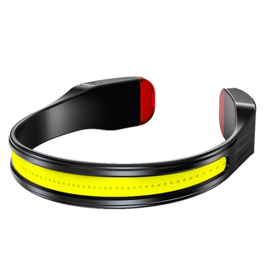 COB Floodlight Headlights Glare Night Fishing Headlamp, Style:, With White Tail Light (Black), With White/Red Tail Light (Black), With White/Red Tail Light (Gray)