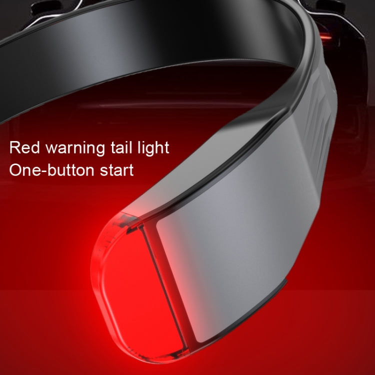 COB Floodlight Headlights Glare Night Fishing Headlamp, Style:, With White Tail Light (Black), With White/Red Tail Light (Black), With White/Red Tail Light (Gray)