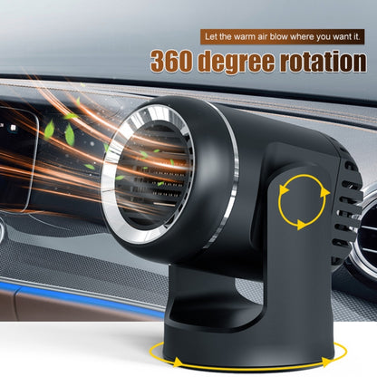 12V 130W Car Heating and Cooling Dual-use Fan Glass Defogging and Defrosting Heater, Black, White