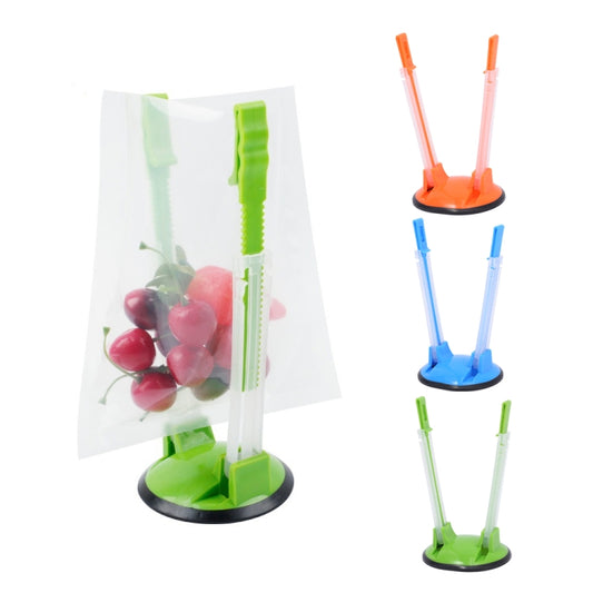 Baggy Rack Holder For Food Prep Bag Plastic Freezer Bag Ziplock Bag Holder Stand, Green, Blue, Orange