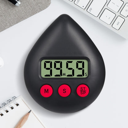 Water Drop Electronic Timer Student Learning Reminder, White, Black, Orange, Green, Blue, Light Pink, Yellow Green, Light Green