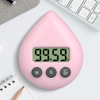 Water Drop Electronic Timer Student Learning Reminder, White, Black, Orange, Green, Blue, Light Pink, Yellow Green, Light Green