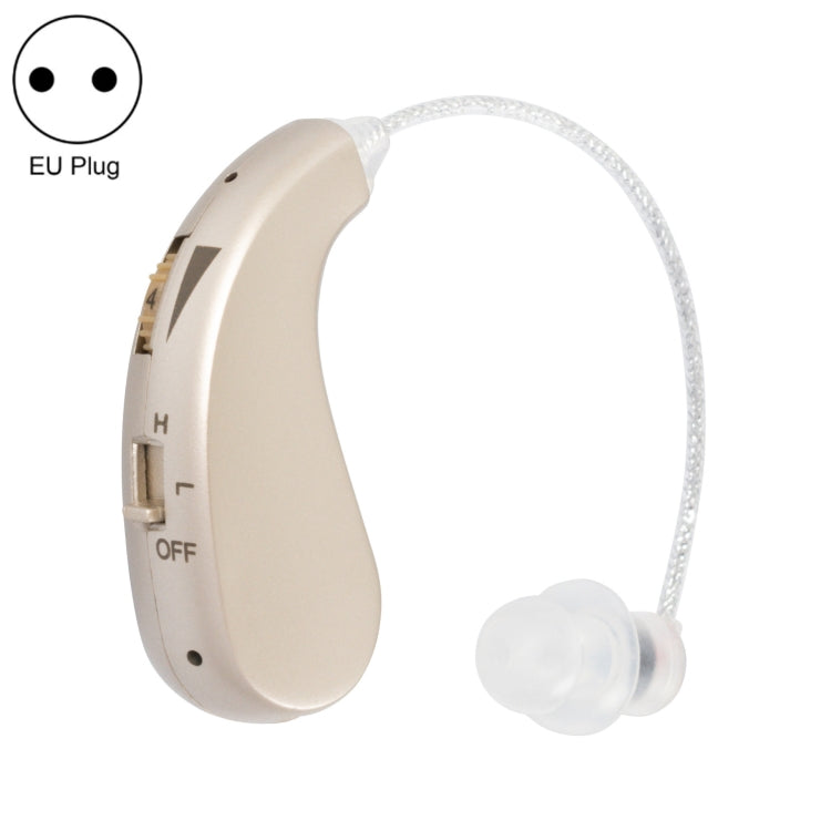 Portable Rechargeable Invisible Hearing Aid, EU Plug, US Plug