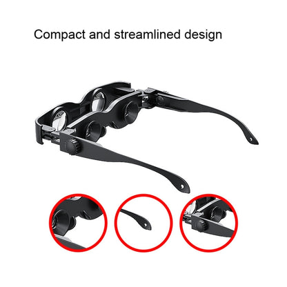 DM0125 3X Fishing Binoculars Adjustable Focus Glass Type Binoculars