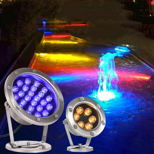 LED Underwater Light Pool Fish Pond Fountain Waterproof Landscape Light, 36W