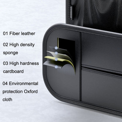 Car Seat Rear Leather Multi-function Convenient Storage Bag, Storage Bag (Black)