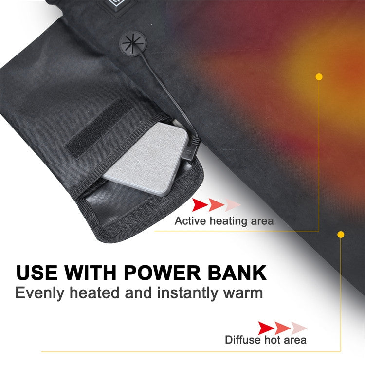 Outdoor Winter Camping Warm USB Heating Cushions With Backrest