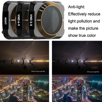 JSR For DJI Mavic Air 2 Motion Camera Filter, Style:, UV, ND8, ND16, ND32, ND64, STAR, Anti-light, ND2-5, ND6-9, ND2-5+ND6-9+Anti-light, MCUV+CPL+ND16+ND32, UV+CPL+ND8+ND16+ND32+ND64, UV+CPL+ND8+ND16+ND32+ND64+STAR+Anti-light