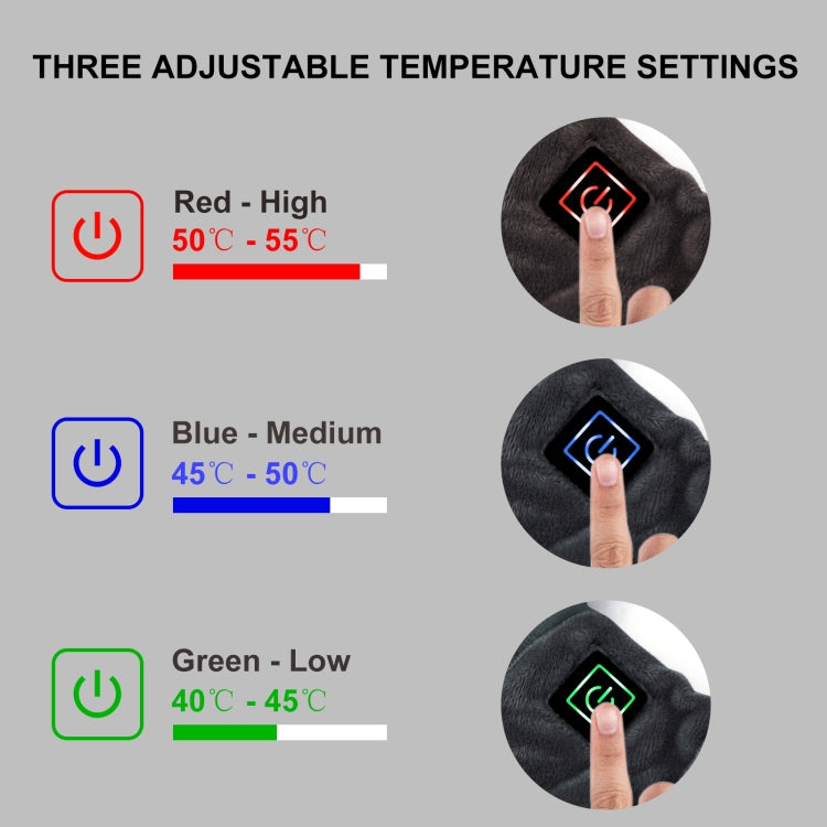 Electric Heated Hand Warmer Muff Cold Weather Thermal Glove Waist Bag