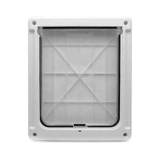 GM-01 Pet Door Pet Supplies ABS Dog and Cat Door Hole, GM-01 White