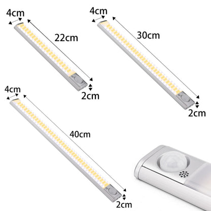 2.8W USB Charging Smart Human Body Sensing Wardrobe Lamp, Length:, 22 cm, 30 cm, 40 cm