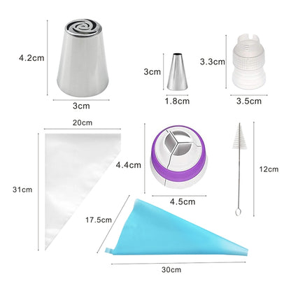 Stainless Steel Laminating Nozzle Set Cake DIY Laminating Nozzle Set Baking Tools, 7PCS/Set, 8PCS/Set, 9PCS/Set, 10PCS/Set, 11PCS/Set, 12PCS/Set, 14PCS/Set, 128PCS/Set