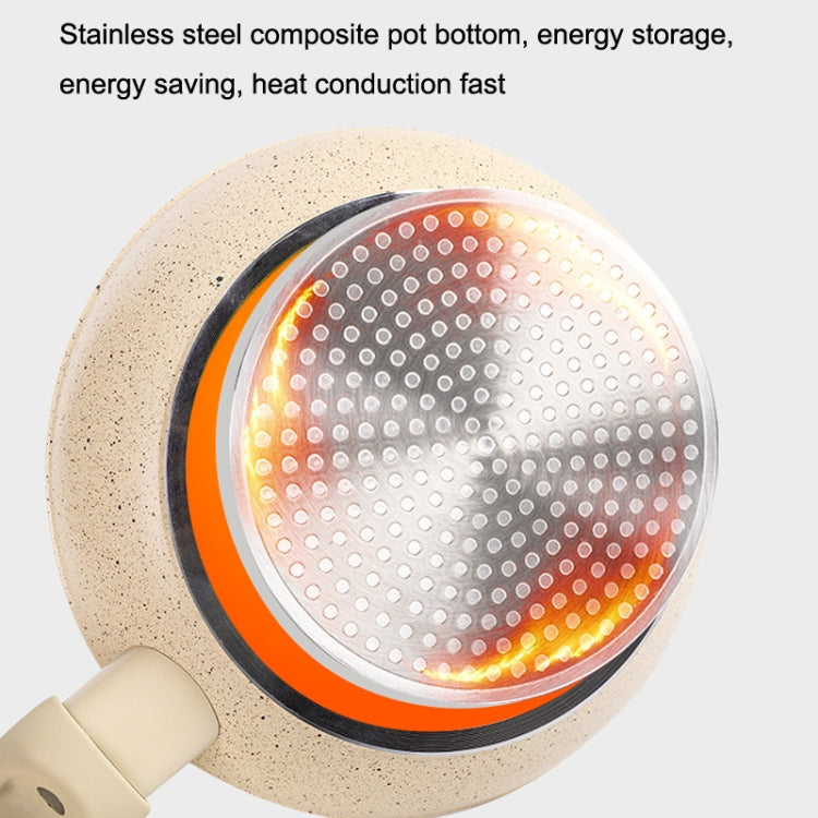 Maifan Stone Nonstick Pan Steak Fryer Induction Cooker Gas General, Diameter:, 20cm (Beige), 24cm (Beige), 20cm (Grey), 24cm (Grey)