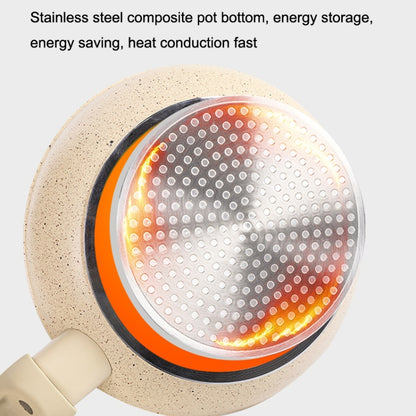 Maifan Stone Nonstick Pan Steak Fryer Induction Cooker Gas General, Diameter:, 20cm (Beige), 24cm (Beige), 20cm (Grey), 24cm (Grey)
