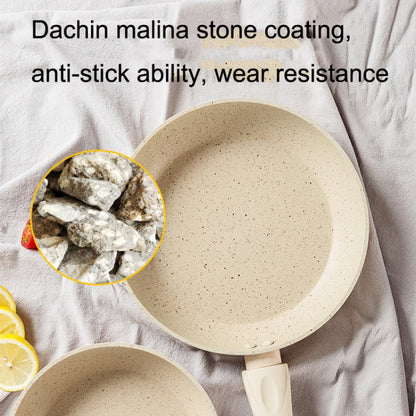 Maifan Stone Nonstick Pan Steak Fryer Induction Cooker Gas General, Diameter:, 20cm (Beige), 24cm (Beige), 20cm (Grey), 24cm (Grey)