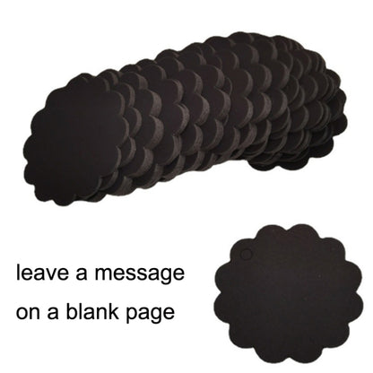 100pcs /Set Kraft Paper Tags Lace Round Blank Small Label