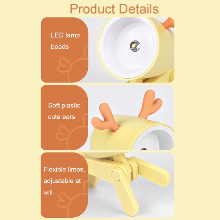 TL-23 LED Mini Foldable Cartoon Desk Lamp Home Pet Shape Decoration Table Lamp, Spec: