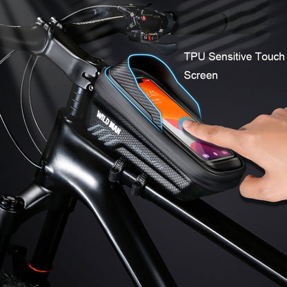 WILD MAN E12X 1L EVA Hard Shell Waterproof and Anti-fall Bicycle Bag with Touch Function