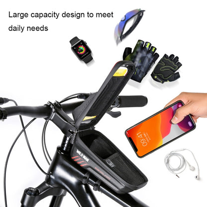 WILD MAN E12X 1L EVA Hard Shell Waterproof and Anti-fall Bicycle Bag with Touch Function