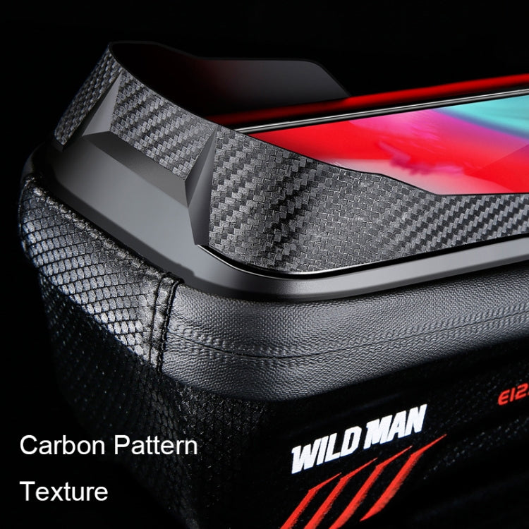 WILD MAN E12X 1L EVA Hard Shell Waterproof and Anti-fall Bicycle Bag with Touch Function