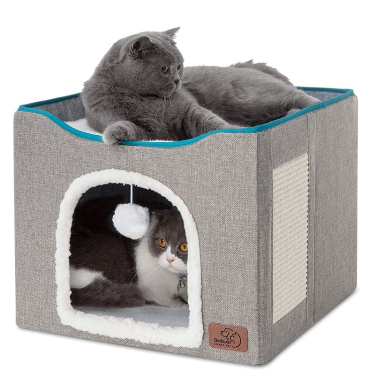 Pet Stool Pet Kennel Indoor Foldable Storage Stool Cat Dog Kennel, 41 x 41 x 35cm