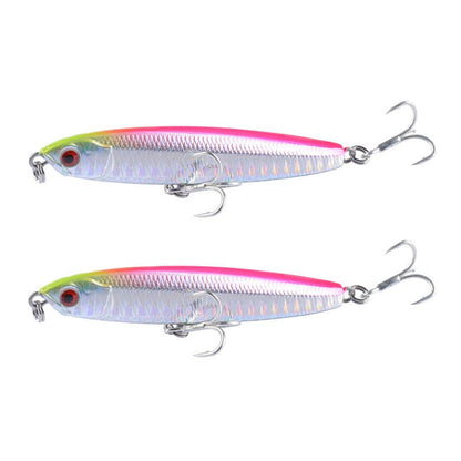 2 PCS CH79 Hard Bait Long Casting Sinking Pencil False Lure, Specification: