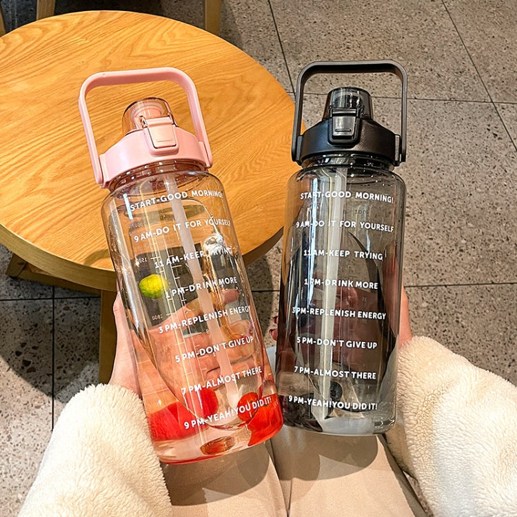 GYBL4503 2000ml Large-capacity Outdoor Sports Water Bottle with Straw, Spec:
