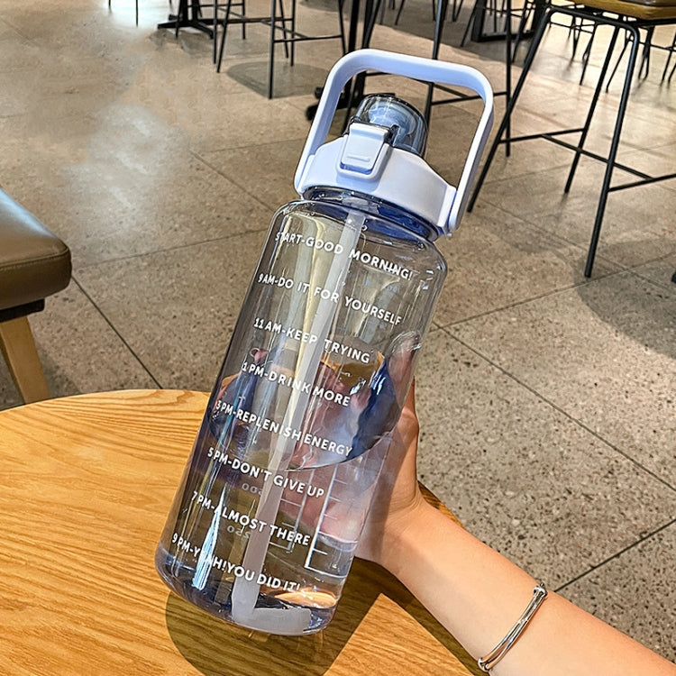 GYBL4503 2000ml Large-capacity Outdoor Sports Water Bottle with Straw, Spec: