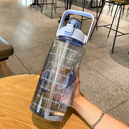 GYBL4503 2000ml Large-capacity Outdoor Sports Water Bottle with Straw, Spec: