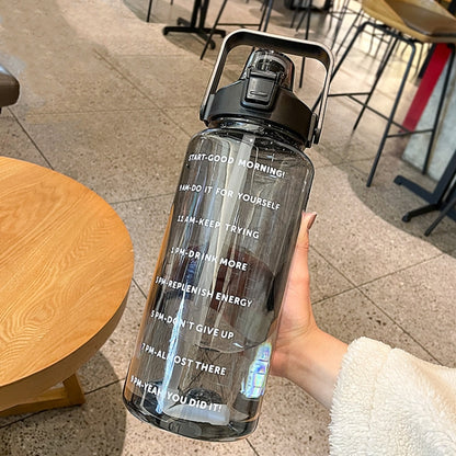 GYBL4503 2000ml Large-capacity Outdoor Sports Water Bottle with Straw, Spec: