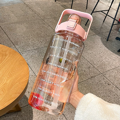 GYBL4503 2000ml Large-capacity Outdoor Sports Water Bottle with Straw, Spec: