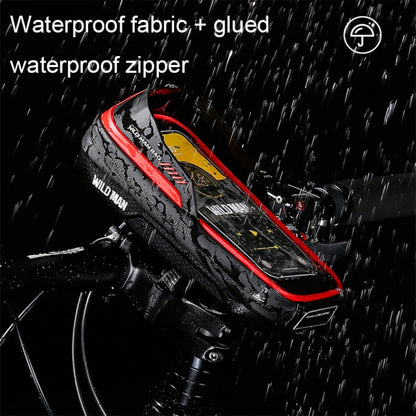 WILD MAN ES16 0.5L EVA Hard Shell Waterproof Touch Screen Bicycle Handlebar Bag