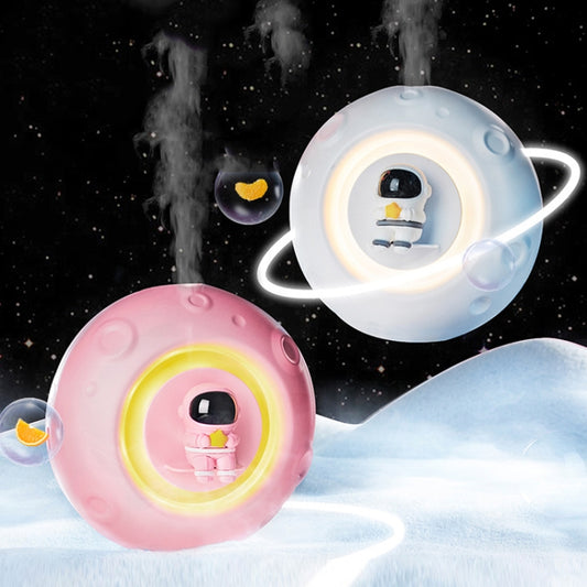 K-1101 Astronaut Automatic Timer Smart Aromatherapy Machine With Small Night Light, White, Pink
