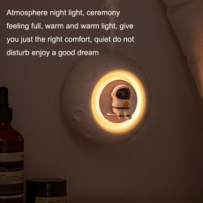 K-1101 Astronaut Automatic Timer Smart Aromatherapy Machine With Small Night Light, White, Pink